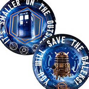 Doctor Who party plates