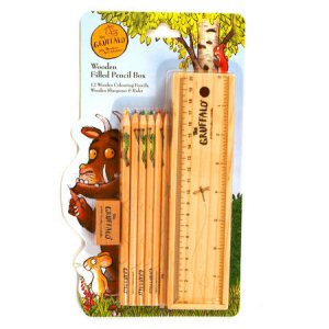 Gruffalo wooden filled pencil box