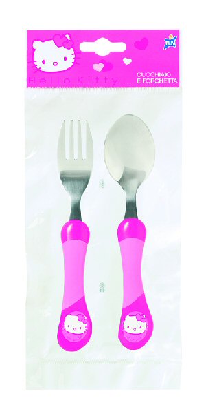 Hello Kitty Cutlery Set Includes Fork and Spoon  