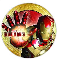 Iron Man 3 Plates Paper Large 23cm