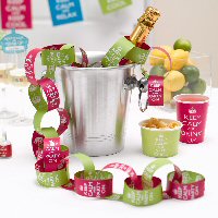 Keep Calm and Party Paper Chains Pink/Lime