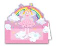 Rainbow Princess party place cards