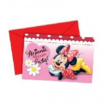 Minnie Mouse Dots party invites
