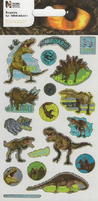Natural History Museum sticker sheet