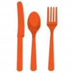 Orange Plain Colour Tableware