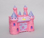 Rainbow Princess Pink castle pinata