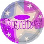 Birthday Shimmer Pink partyware