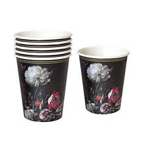 Black Party Porcelain Baroque party supplies cups