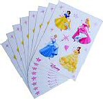 Princess stickers pack of 8