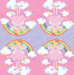 Rainbow Princess Heart  party napkins