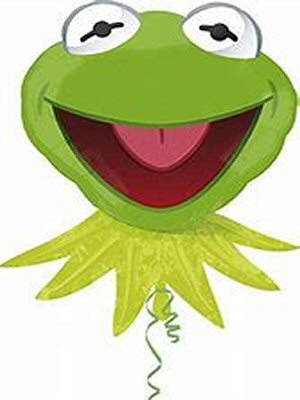 Muppets Party Kermit Shaped Foil Balloon