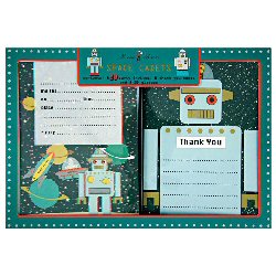 Pack of 8 Space Cadet Party Invites and Thanks Yous 
