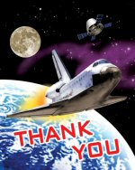 Space Odyssey Party Thank You Cards