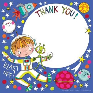 Space and Alien Thank you cards