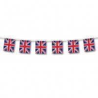 Union Jack party supplies bunting plastic